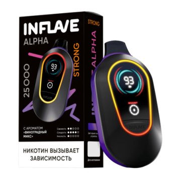 INFLAVE ALPHA STRONG 25000 original (Ананас зеленое яблоко)