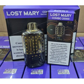 LOST MARY COMBO 20000 (2 вкуса+mix) ORIGINAL (Green Apple  - Double apple shisha)